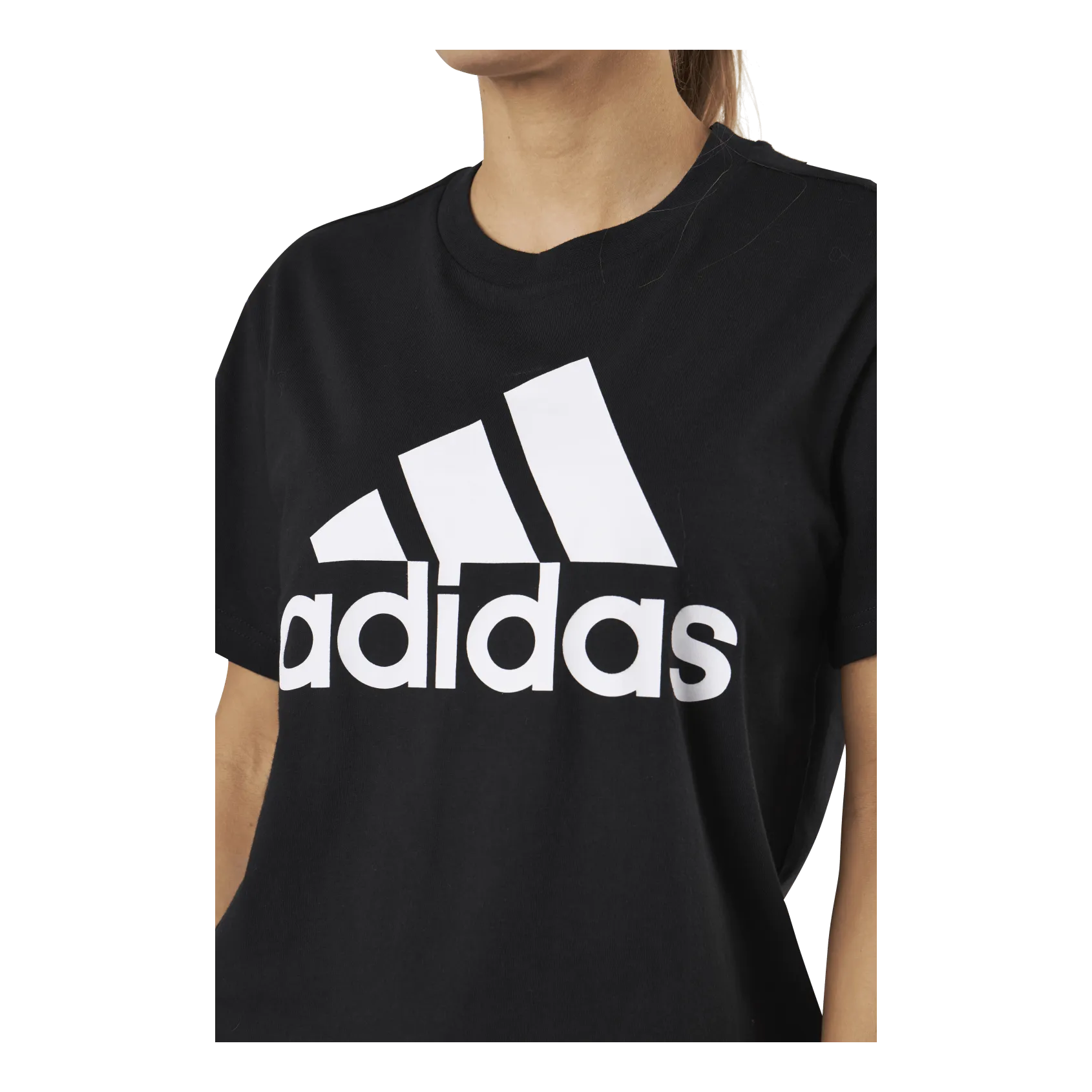 Adidas Essentials Boyfriend T-Shirt Black / White