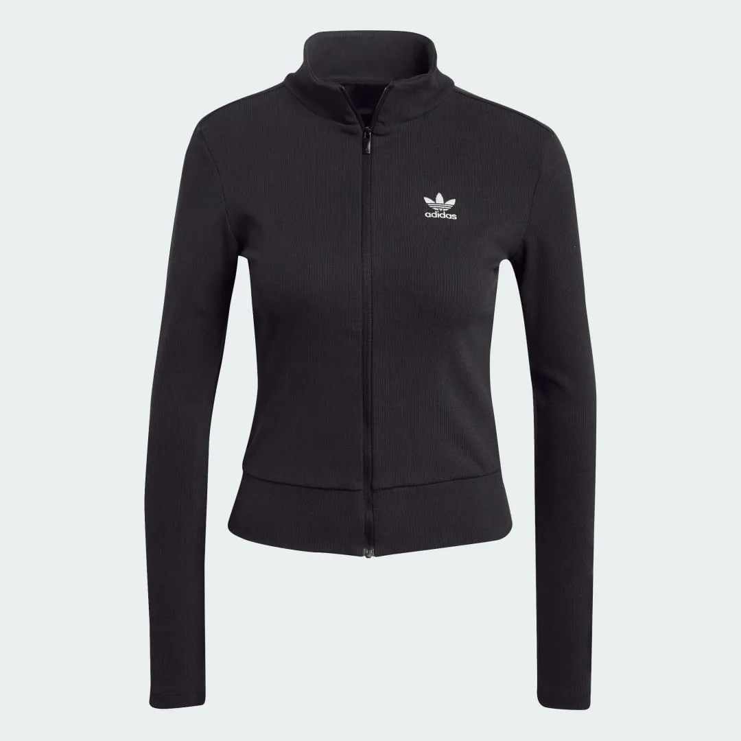 adidas Performance Essentials Ribbed Full-Zip Track Top