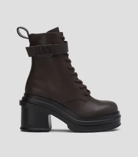 Armani Exchange Botines con tacón medio y ancho Mujer