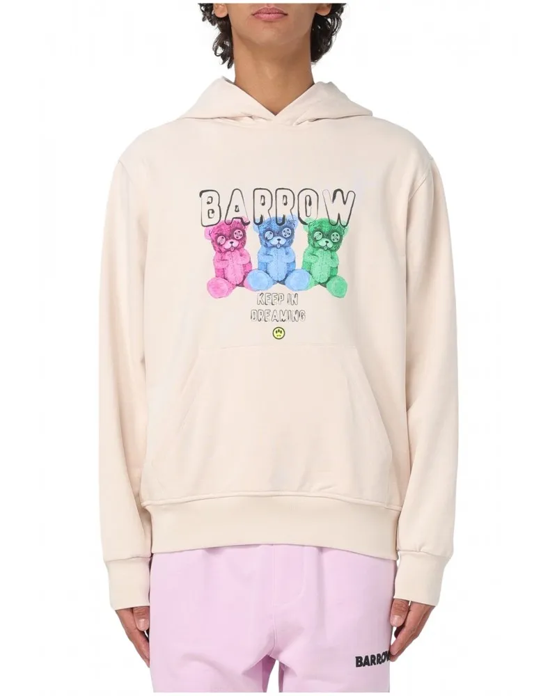 BARROW - Sudadera Oversize con Capucha y Estampacion de 3  Osos de Peluche