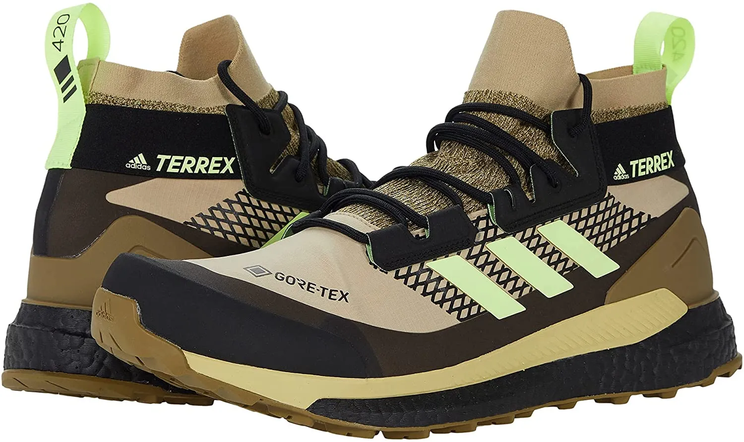 Botas Adidas Terrex Free Hiker GTX Oliva/Beige