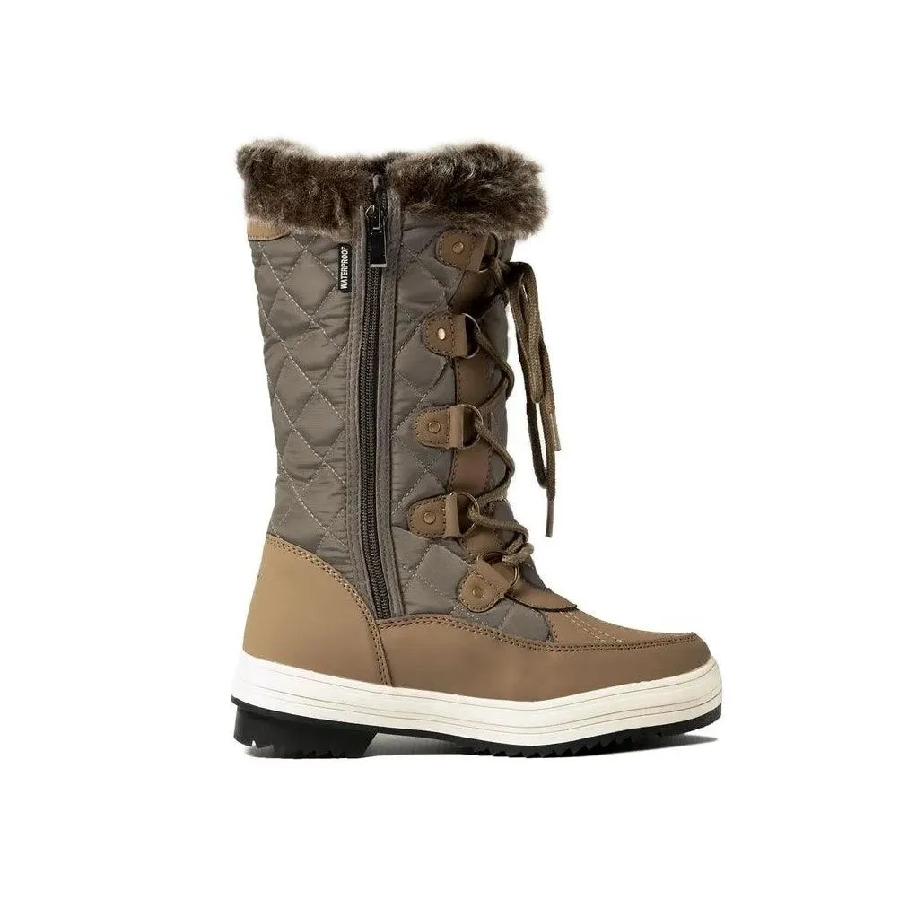 Botas Alaska Zafiro Impermeables Mujer Beige Marron