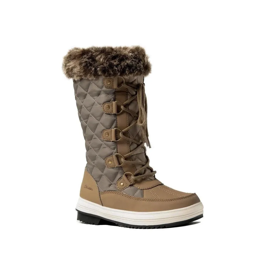 Botas Alaska Zafiro Impermeables Mujer Beige Marron