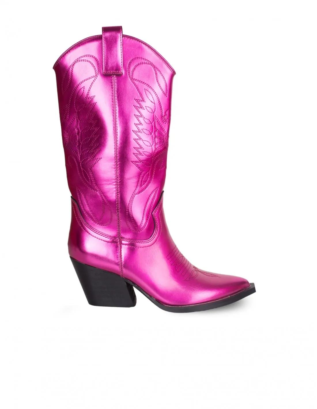 Botas Cowboy Metalizadas Rosas