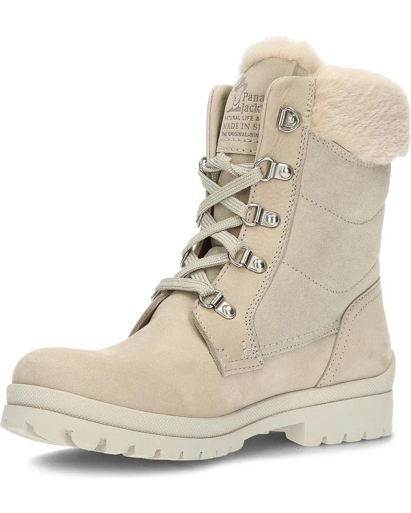 Botas de Mujer PANAMA JACK TUSCANI B28 NOBUCK CRUDO BEIGE