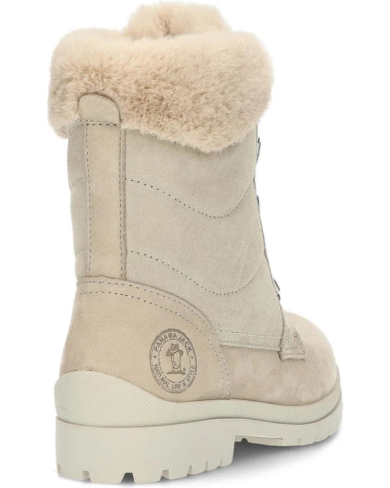 Botas de Mujer PANAMA JACK TUSCANI B28 NOBUCK CRUDO BEIGE