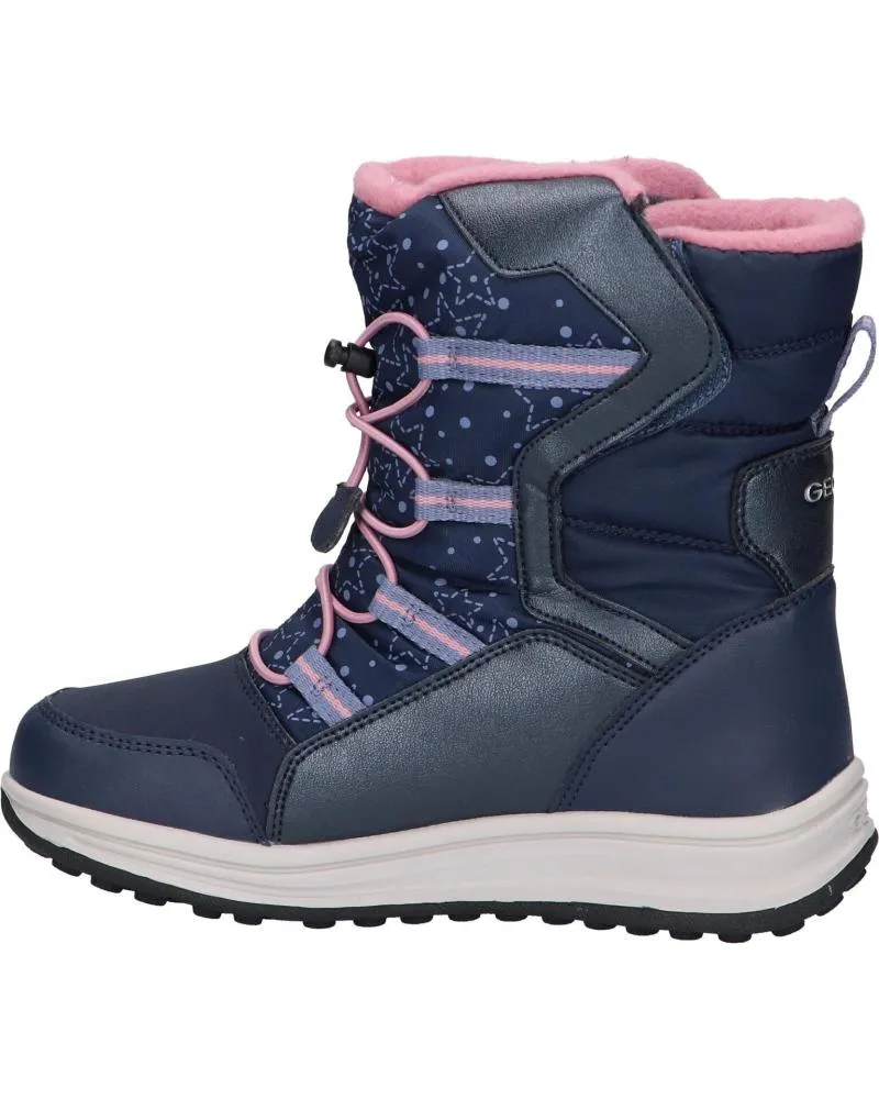 Botas de Mujer y Niña GEOX J26FUA 054FU J ROBY GIRL B ABX C4251 NAVY-ROSE