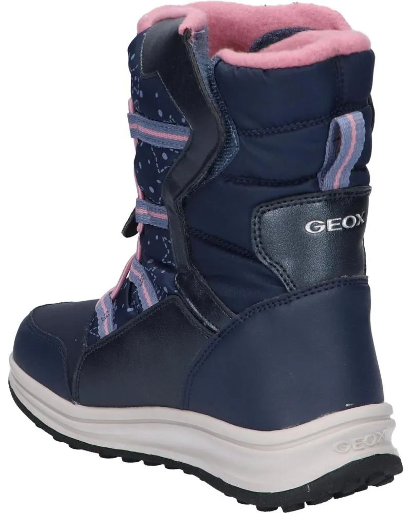 Botas de Mujer y Niña GEOX J26FUA 054FU J ROBY GIRL B ABX C4251 NAVY-ROSE