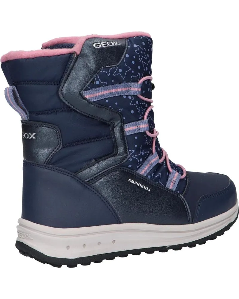 Botas de Mujer y Niña GEOX J26FUA 054FU J ROBY GIRL B ABX C4251 NAVY-ROSE