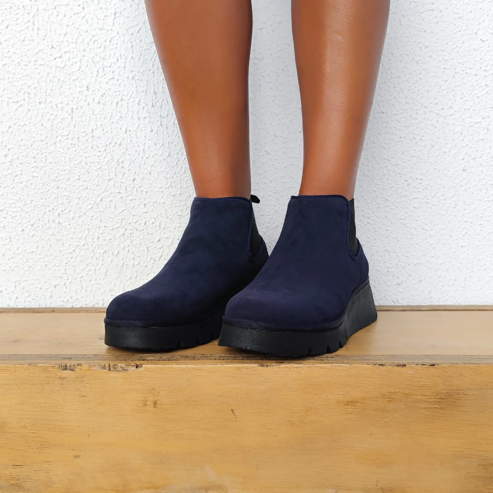 Botas FLY LONDON Pada Kid Suede Navy P501403002