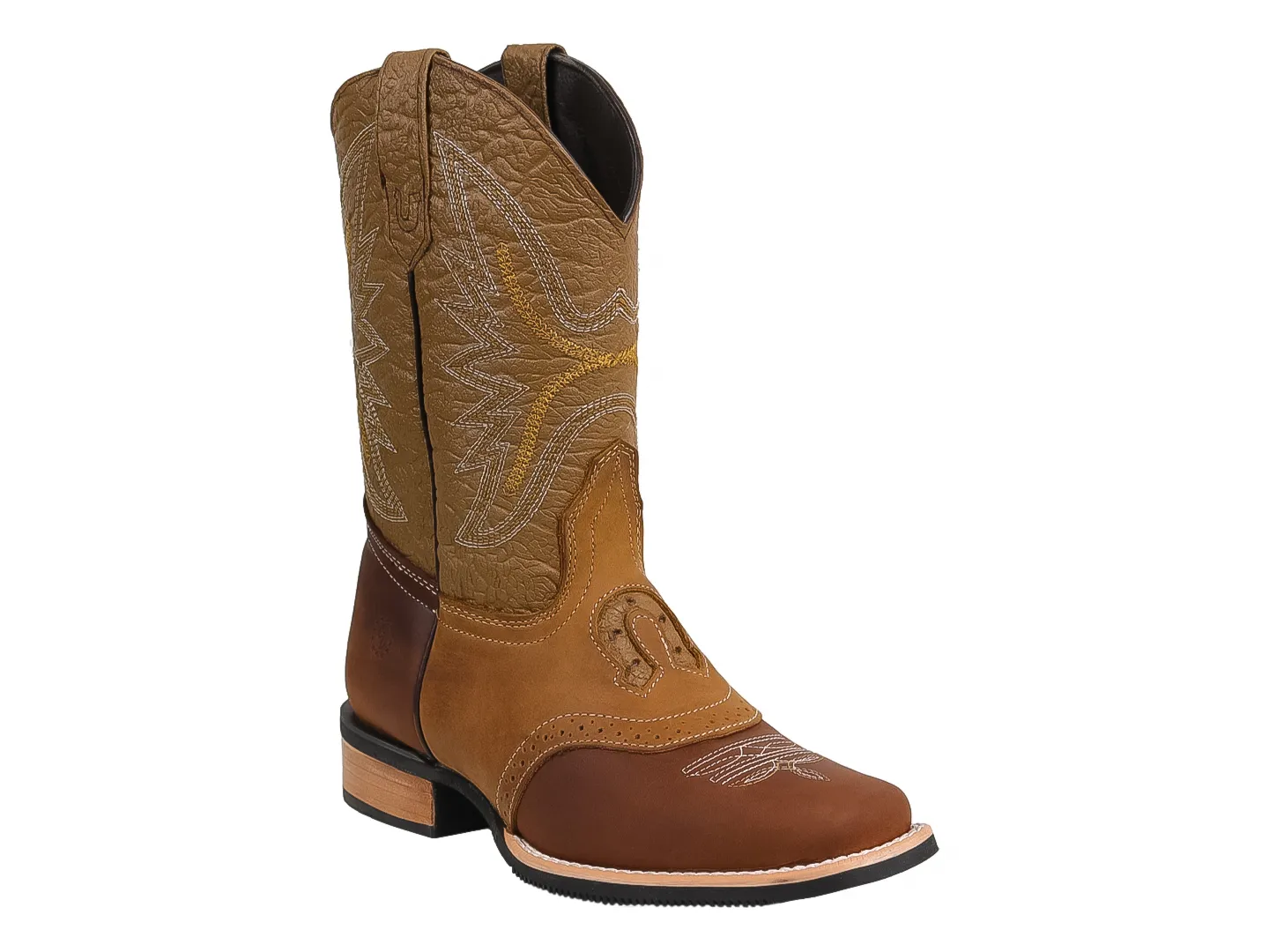 Botas Vaqueras Caballo Dorado 513 H Café Para Hombre