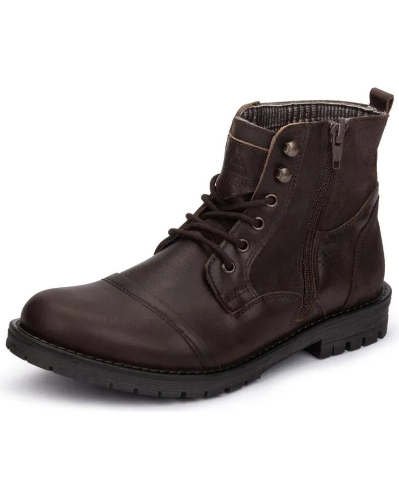 Botines KARTAMO  de Hombre BOTINES MARRON CUERO DE PIEL HOMBRE  MARRóN