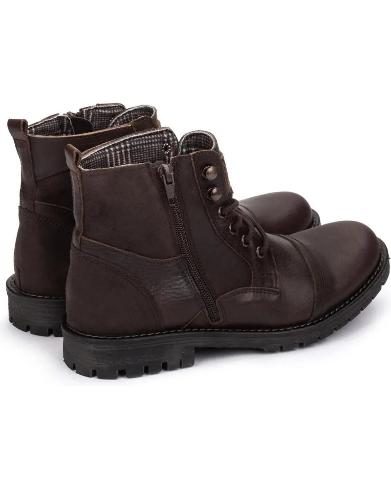 Botines KARTAMO  de Hombre BOTINES MARRON CUERO DE PIEL HOMBRE  MARRóN