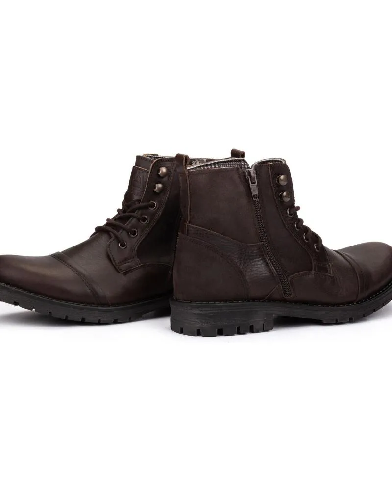 Botines KARTAMO  de Hombre BOTINES MARRON CUERO DE PIEL HOMBRE  MARRóN