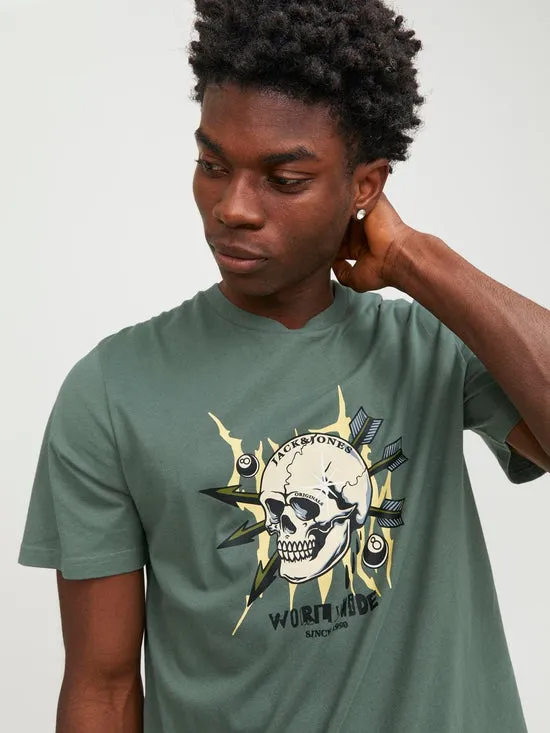 Camiseta estampada verde - JORHEAVENS