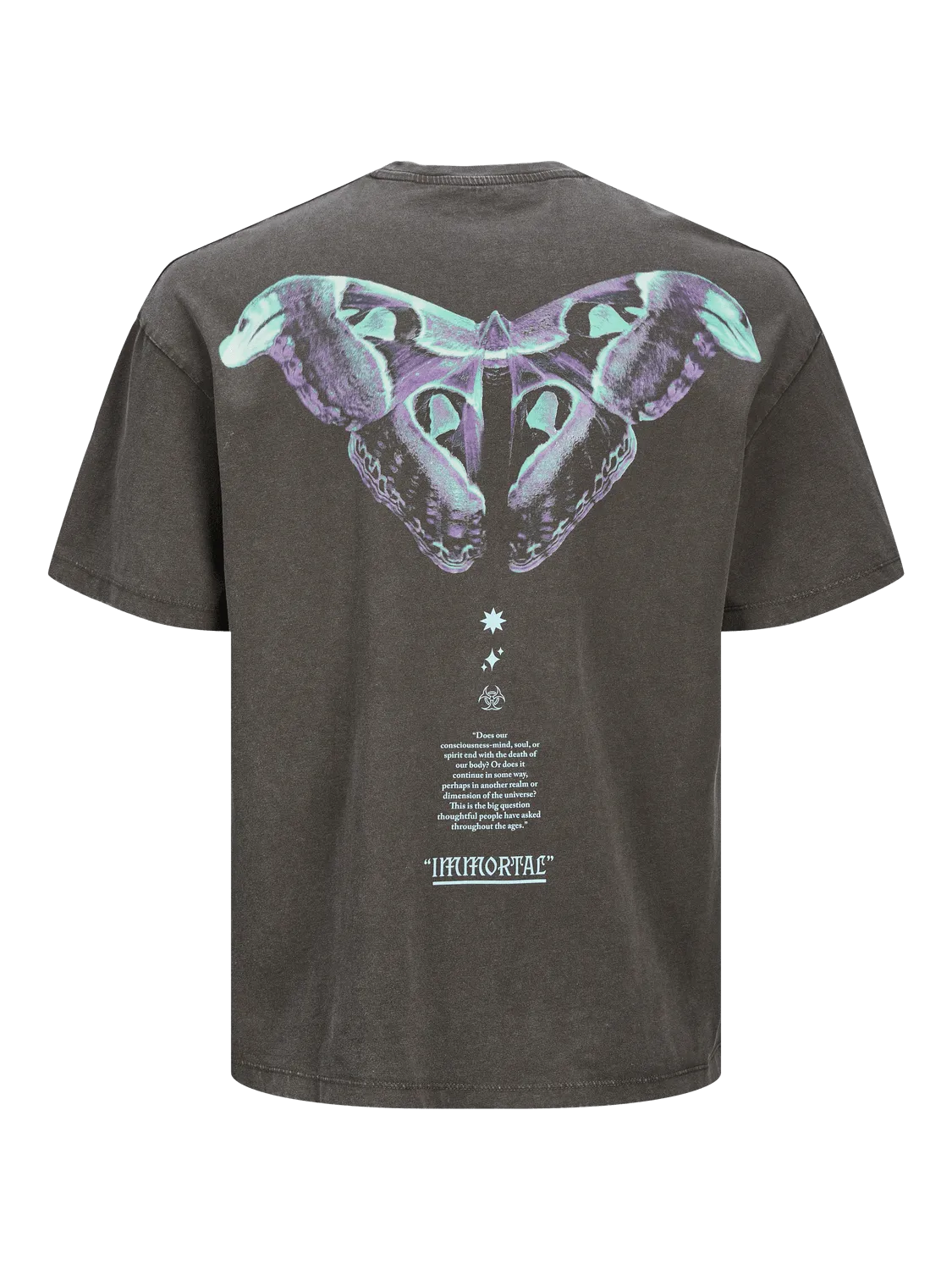 Camiseta oversize estampada gris - JORIMMORTAL