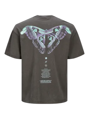 Camiseta oversize estampada gris - JORIMMORTAL