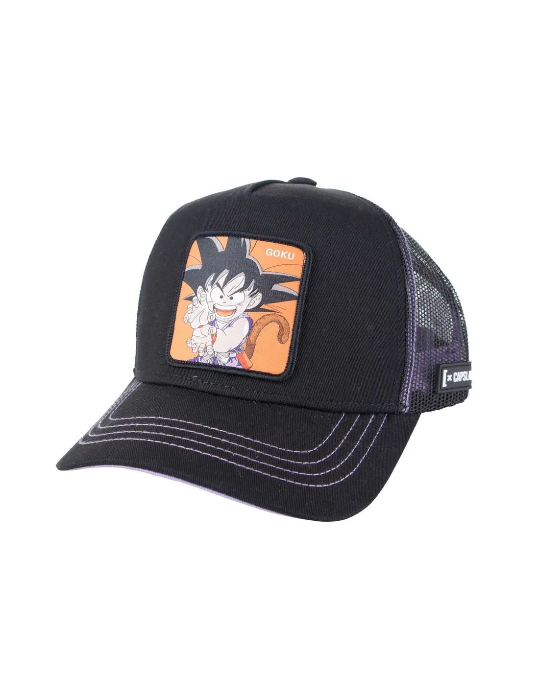 CAPSLAB - Gorra negra Goku Adulto