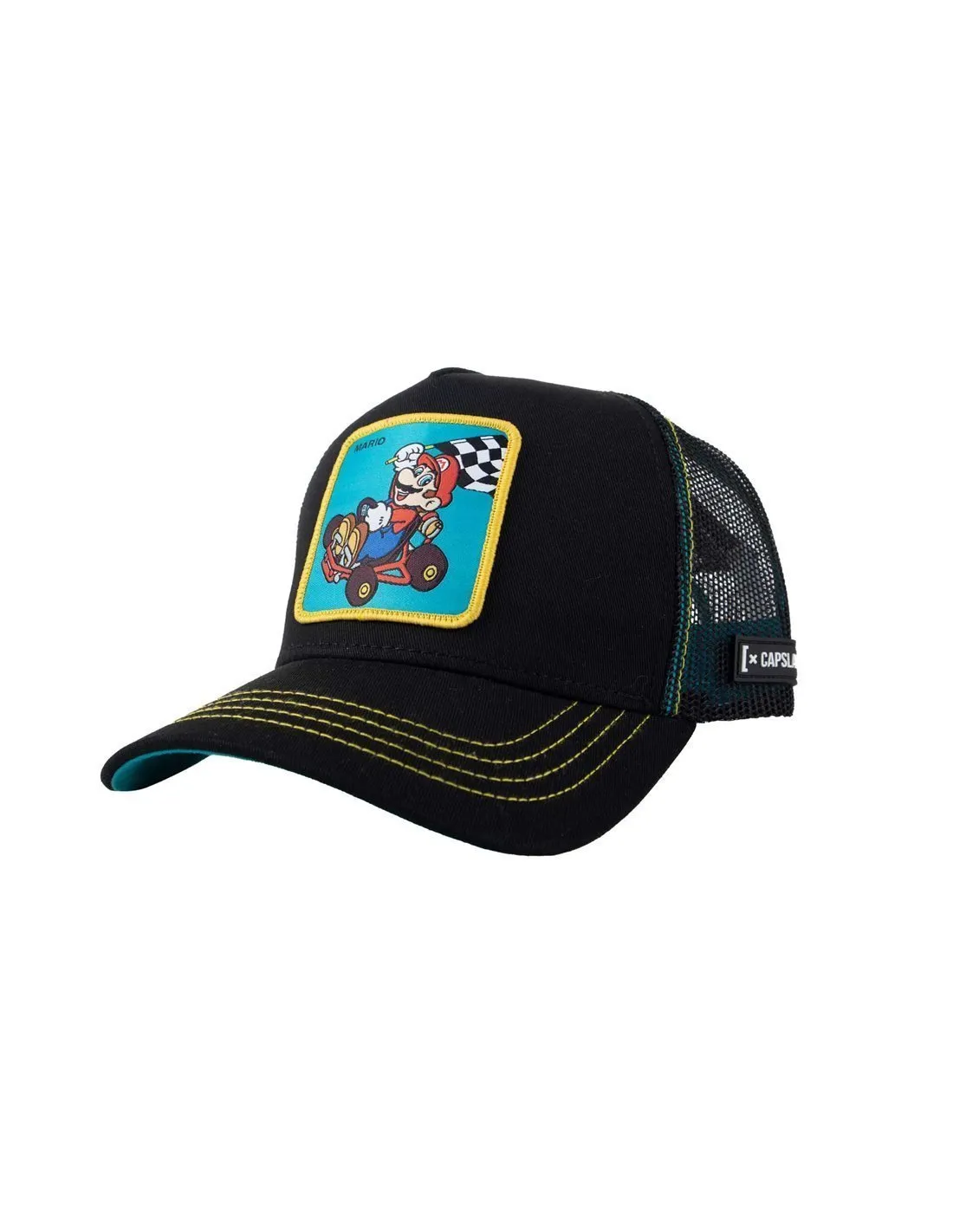 CAPSLAB - Gorra negra Mario Kart Unisex