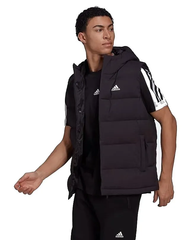 chaleco adidas Performance Helionic Hooded Down - Black - men´s