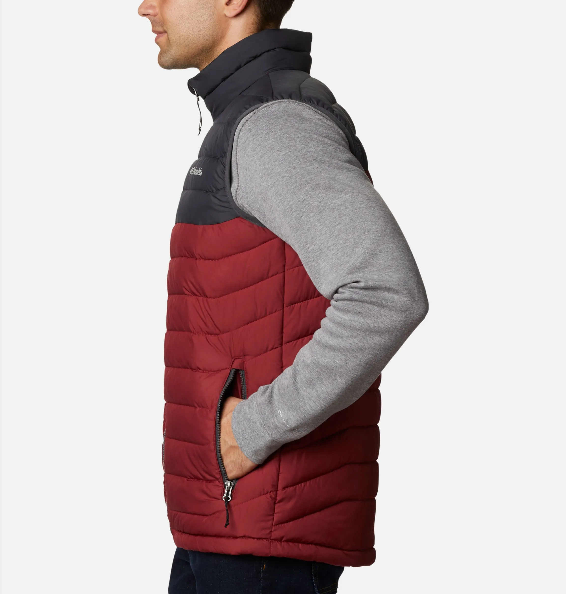 Chaleco de plumas COLUMBIA Invierno con aislamiento Thermarator™ para hombre cálido Powder Lite Ref.1748031664 Red Jasper