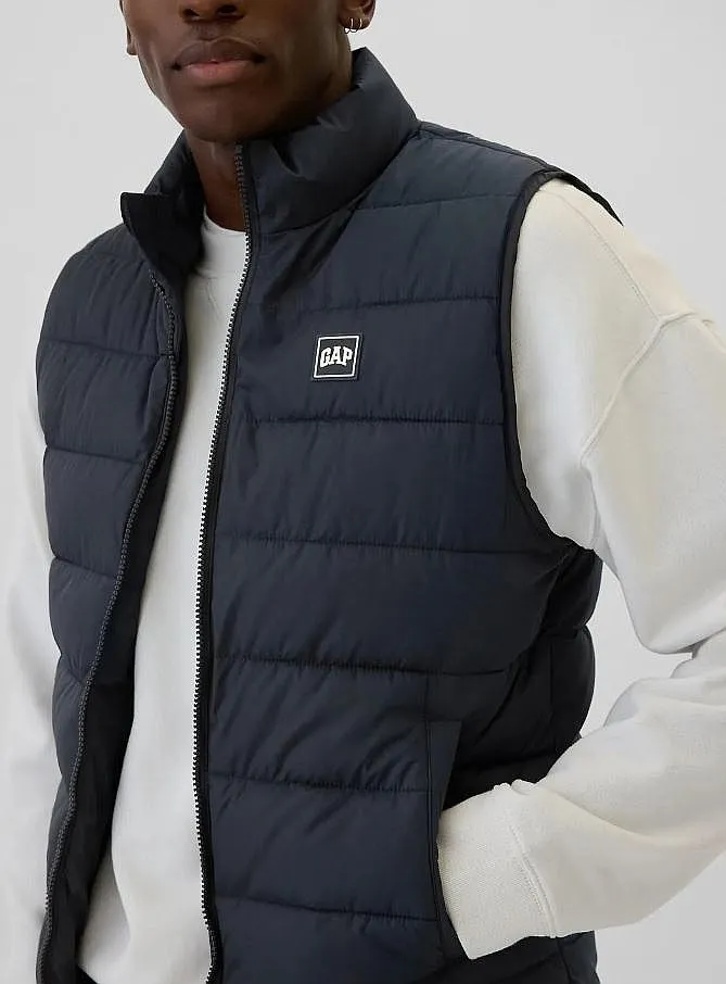 chaleco GAP V-Frch Logo Puffer - True Navy V2 - men´s