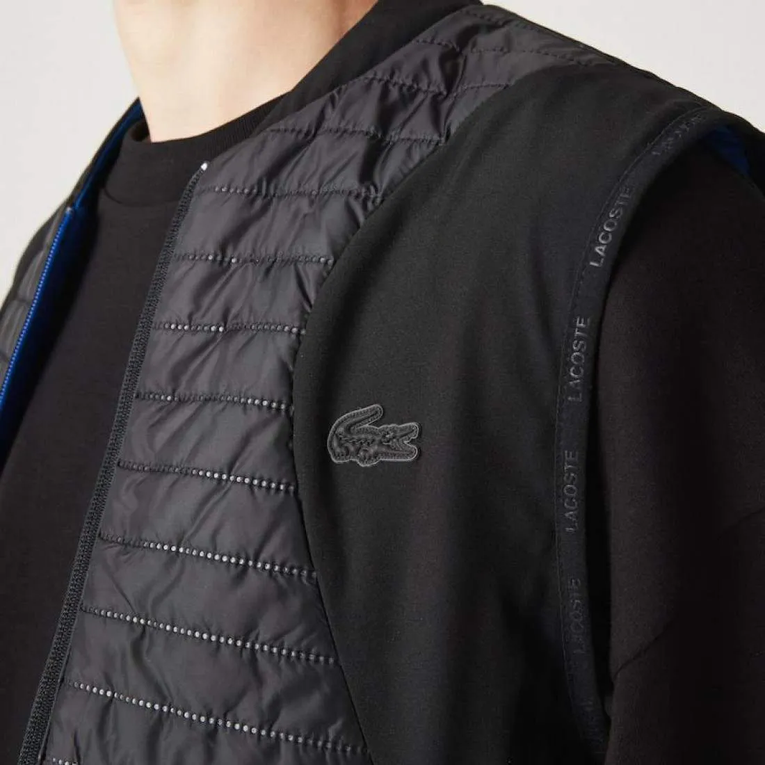 Chaleco Lacoste Sport Acolchado Reversible Negro Azul | LACOSTE