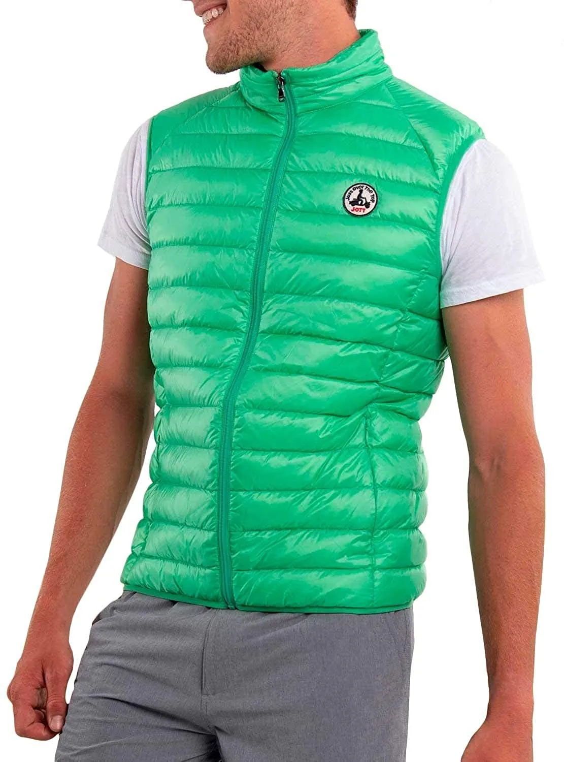 Chaleco sin mangas Jott de plumas pato Hombre Vert TOM 233 BASIC Justoverthetop verde manzana