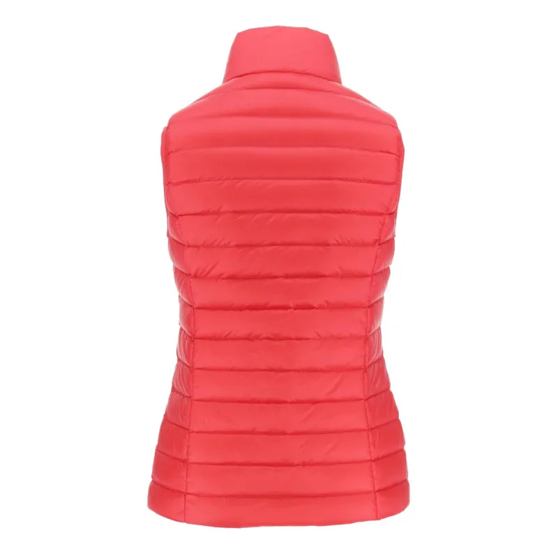 Chaleco sin mangas Jott de plumas pato Mujer 6900SED-313-ROUGE CLAIR SEDA BASIC Justoverthetop Color Rojo claro