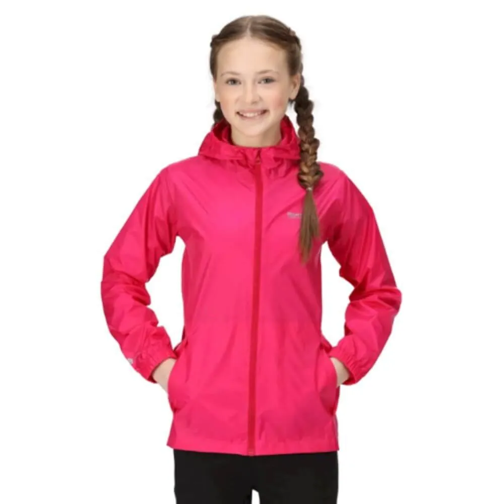 Chaqueta Impermeable Regatta Kid Pack It III. Pink. RKW213