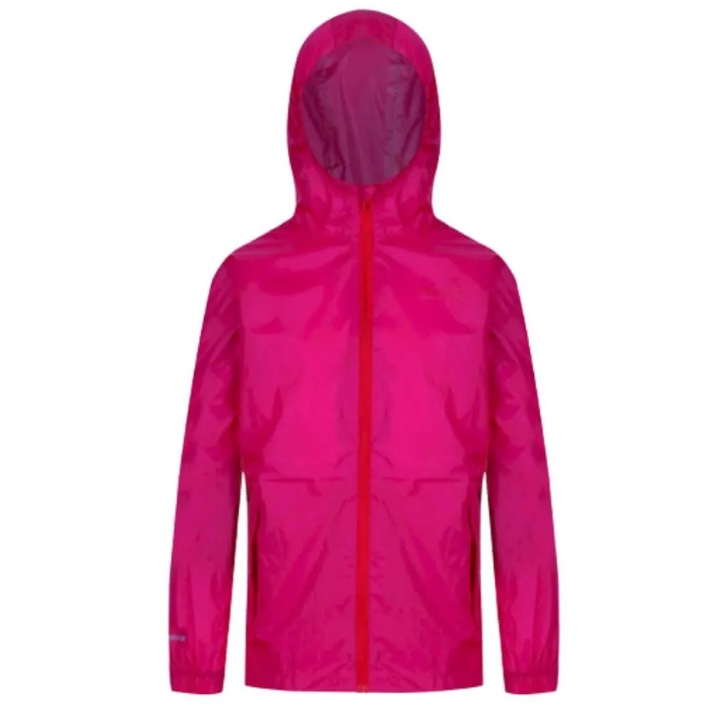 Chaqueta Impermeable Regatta Kid Pack It III. Pink. RKW213