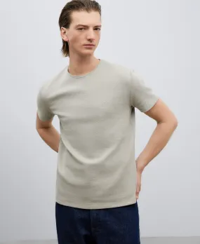 Cotton micropatterned T-shirt man