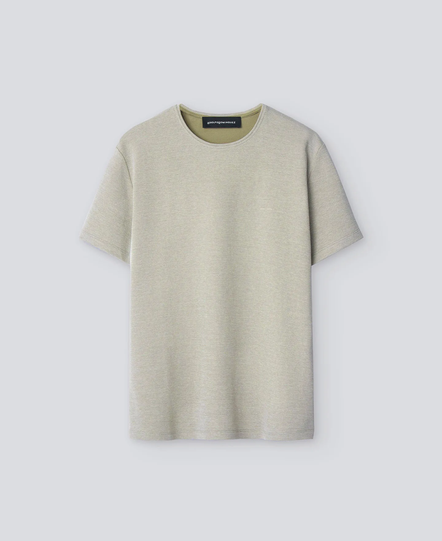 Cotton micropatterned T-shirt man