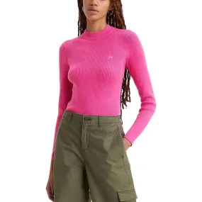 CREW RIB SWEATER ROSE