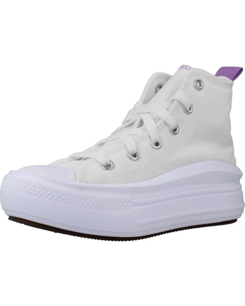 Deportivas CONVERSE  de Niña ZAPATILLAS NINA MODELO CHUCK TAYLOR ALL STAR MOVE PLATFORM C  WHITE