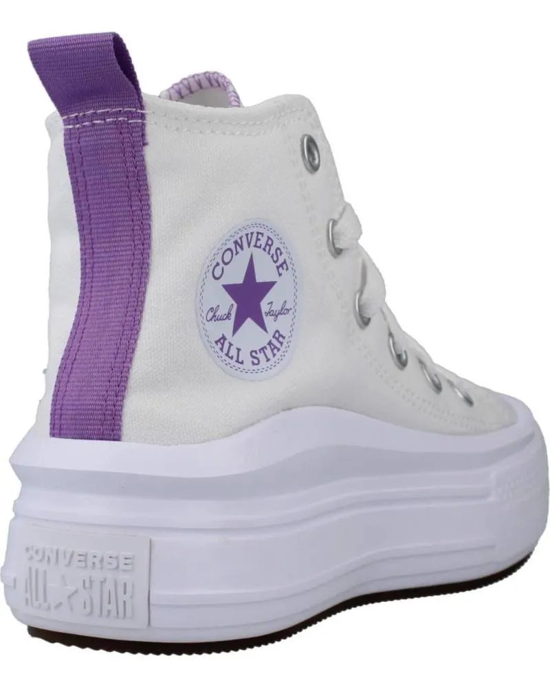 Deportivas CONVERSE  de Niña ZAPATILLAS NINA MODELO CHUCK TAYLOR ALL STAR MOVE PLATFORM C  WHITE