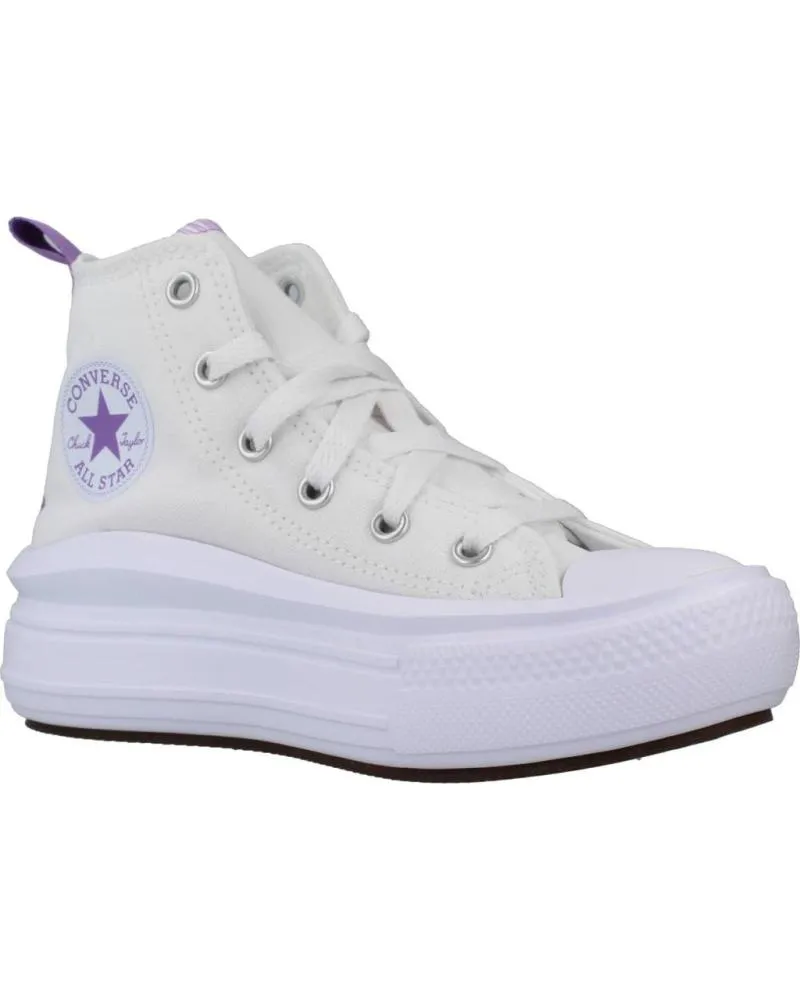 Deportivas CONVERSE  de Niña ZAPATILLAS NINA MODELO CHUCK TAYLOR ALL STAR MOVE PLATFORM C  WHITE