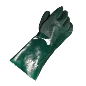 DPS GUANTES PVC VERDE GRANULADO 35 cms (35485)