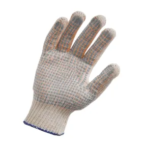 DPS GUANTES TEJIDO ALGODÓN MOTEADOS GRIS TALLE 8 (811093)