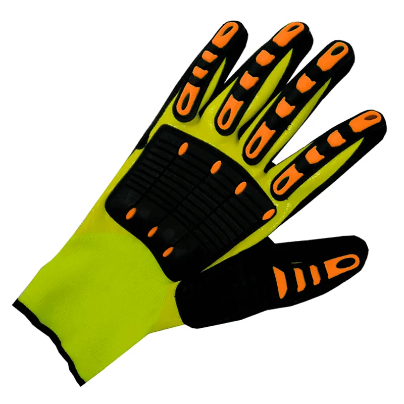 DPS GUANTES TEJIDO SIN COSTURA AMARILLO G13 DOBLE BAÑO NITRILO (8792X)