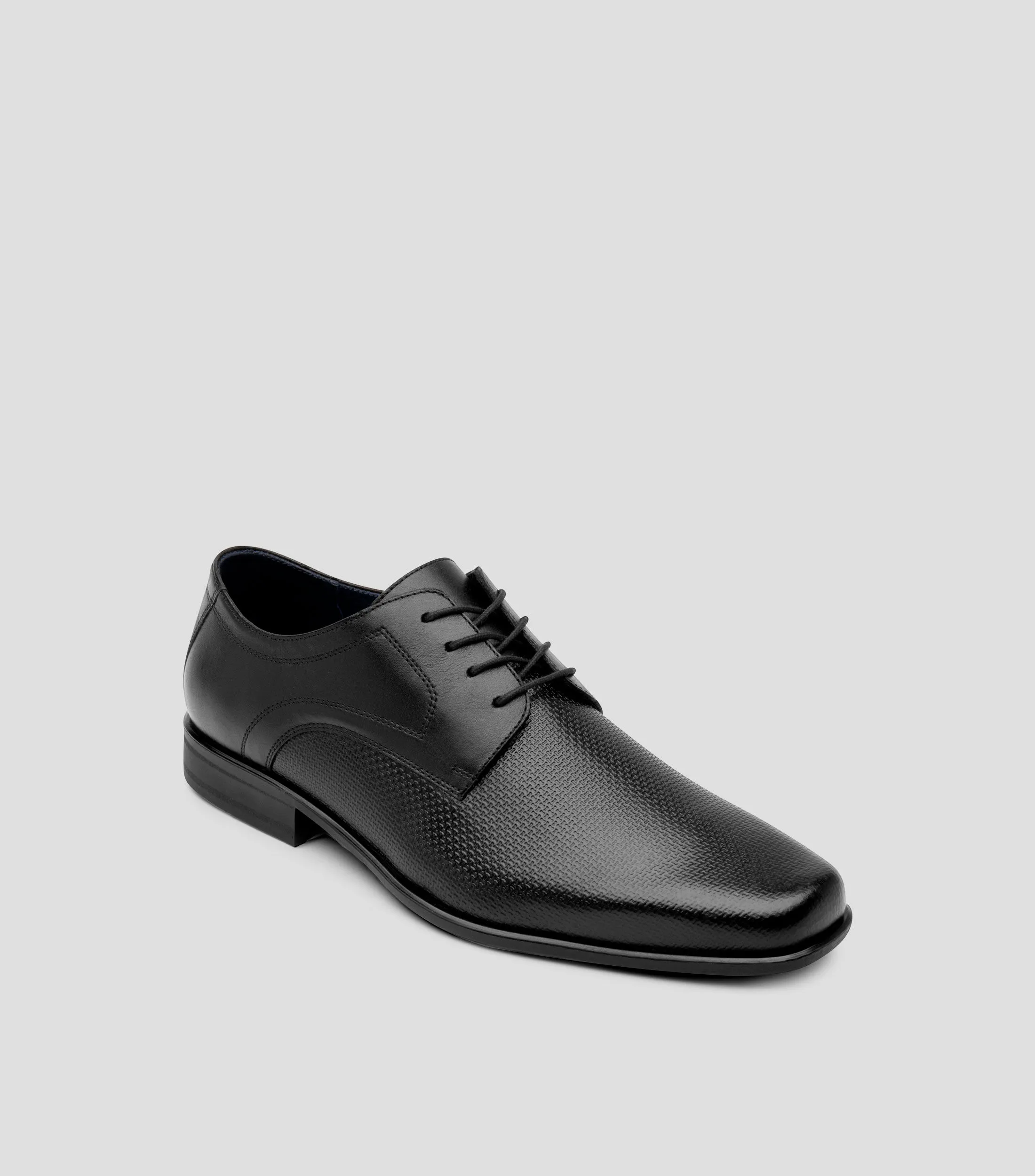 Flexi Zapatos de Vestir Derby negros Salamanca en piel Hombre