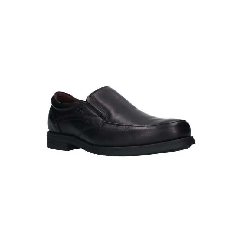 Fluchos 9301 negro - mocasín de piel, zapatos sin cordones