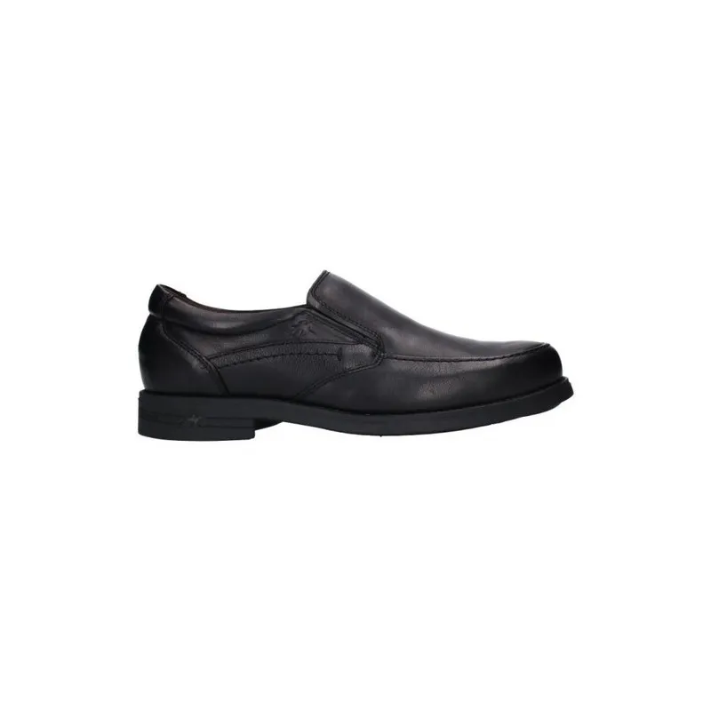 Fluchos 9301 negro - mocasín de piel, zapatos sin cordones