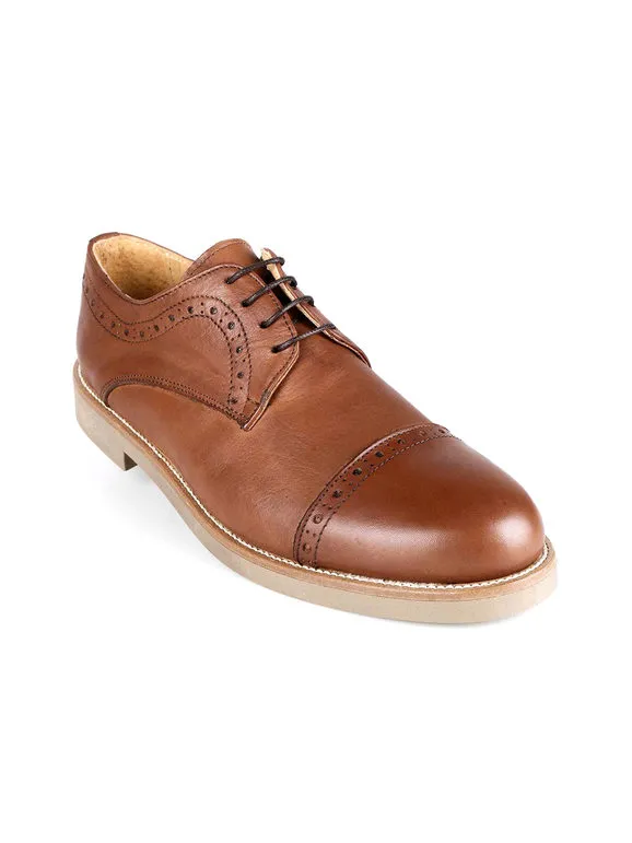 Full Steam Zapatos brogue de piel con cordones