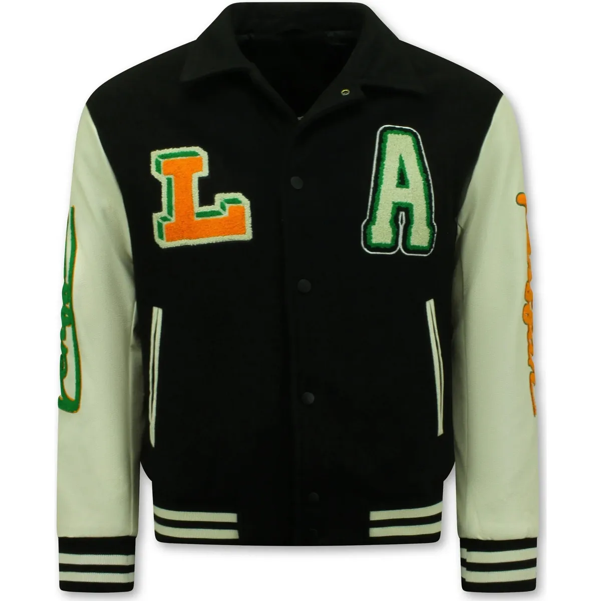 Geborduurde Vintage Varsity Jacket