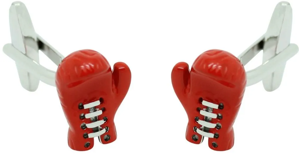 Gemelos para camisa Guantes de Boxeo Rojos