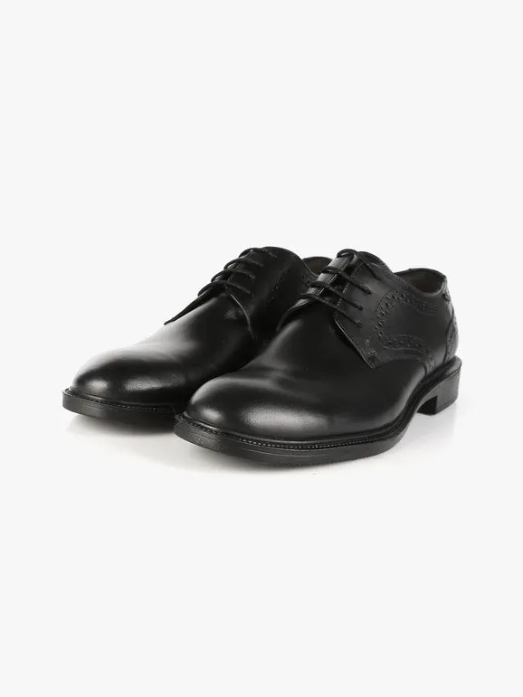 Gian Marco Venturi Zapatos oxford de piel con cordones para hombre