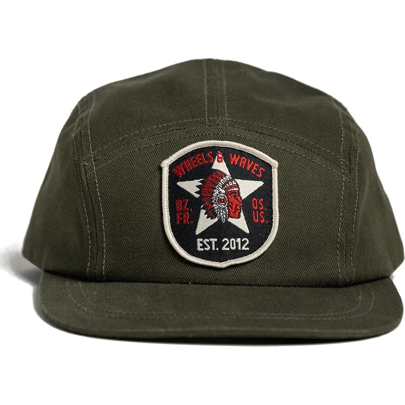 Gorra 6 panel marrón ajustable Starfire WW21 de Wheels And Waves