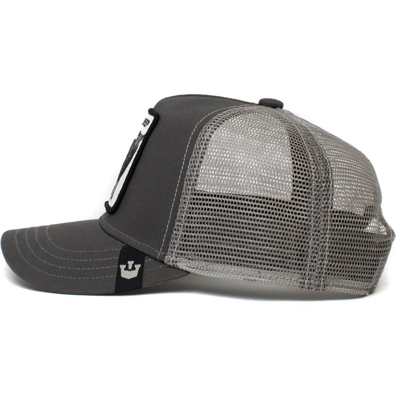 Gorra Animales GOORIN BROS Oveja Ajustable y rejilla TRUCKER Black Sheep Oveja/Borrego gris