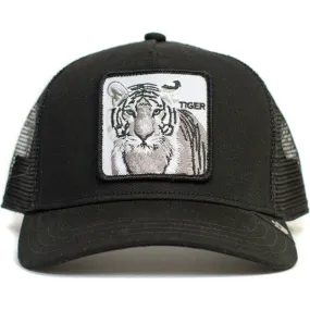 Gorra animales GOORIN BROS rejilla y ajustable tigre Eye of the Tiger negra